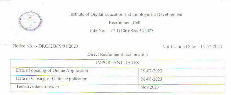 Rajasthan IDEED Recruitment 2023